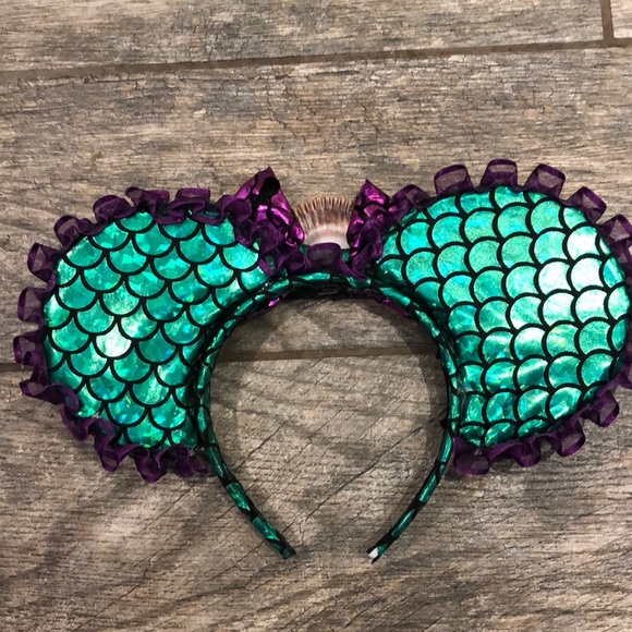 Mermaid Minnie Mouse Ears - Picture 4 of 8
